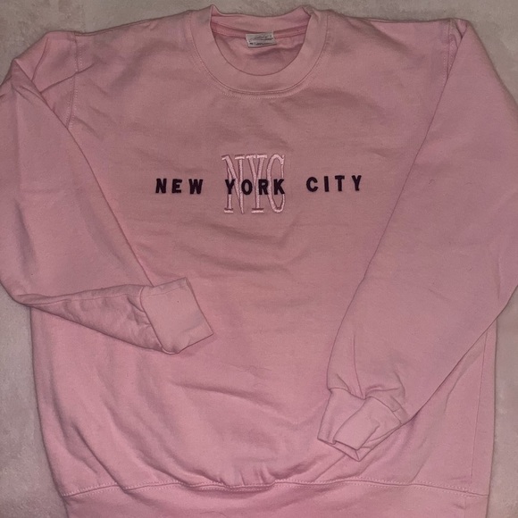 Pink NYC Sweathsirt - Picture 1 of 2